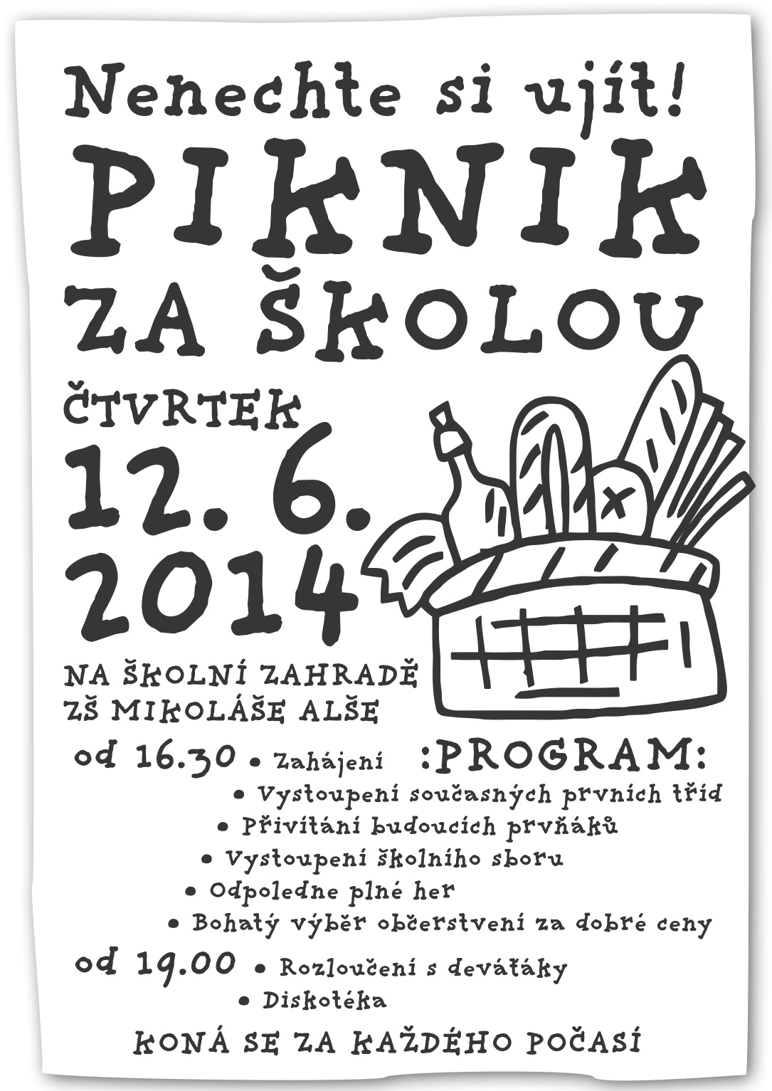 piknik za školou - 12.6.2014
