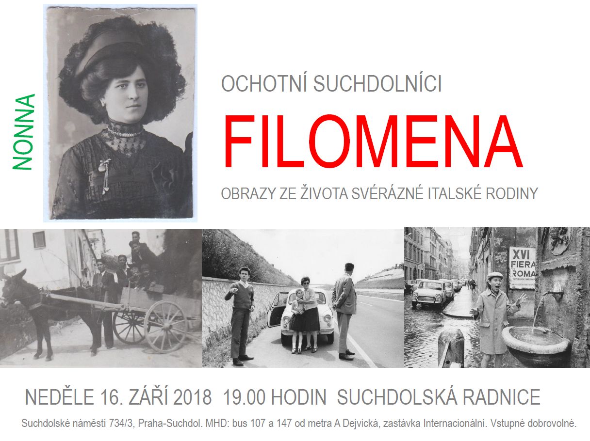 FILOMENA - divadelní představení Ochotní Suchdolníci 16.9.2018