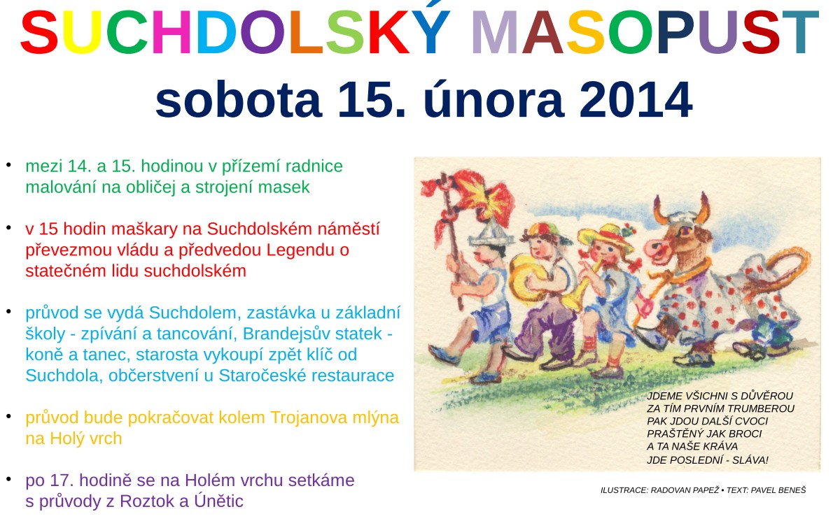 Suchdolský masopust - 2014