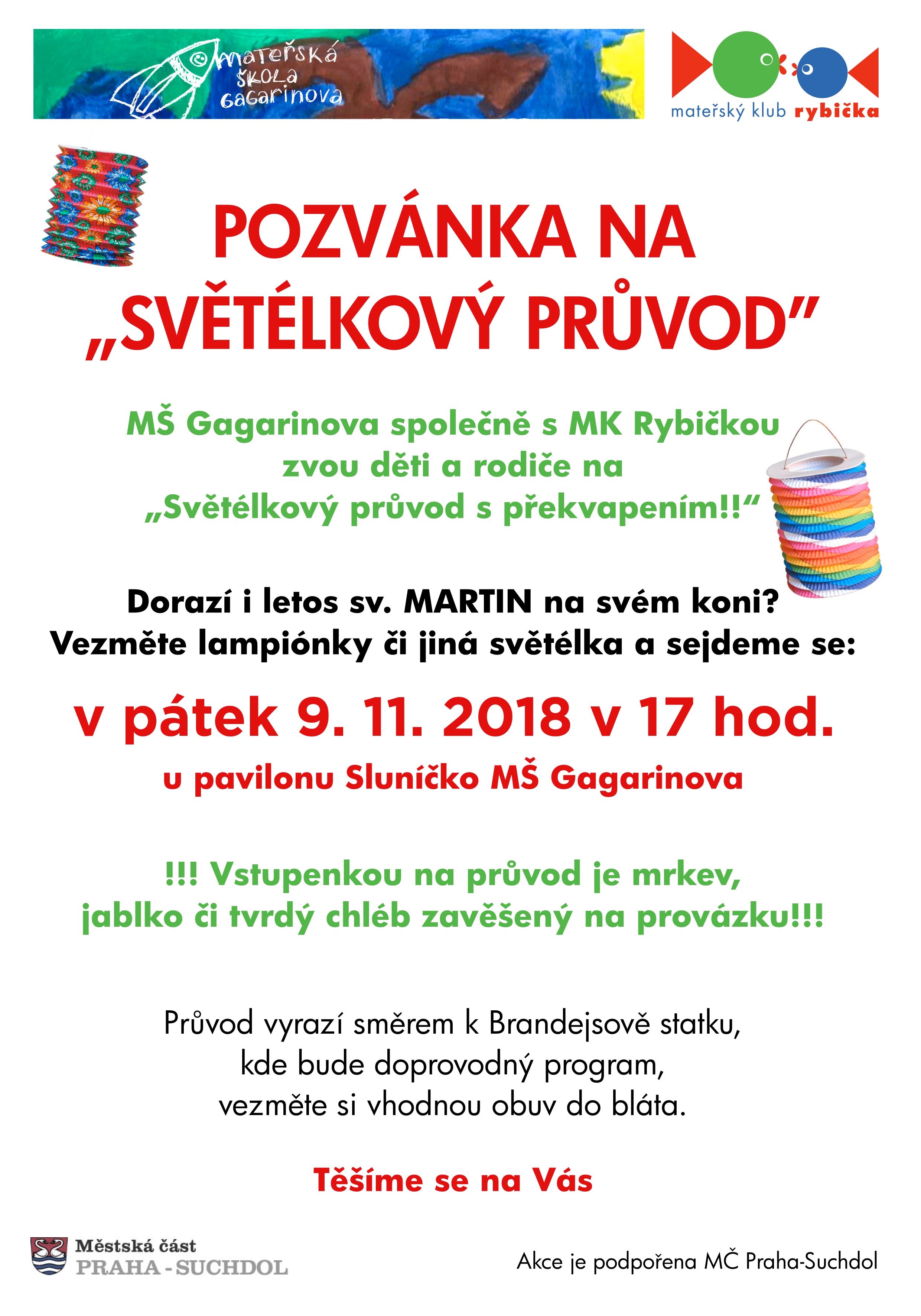 Světélkový průvod sv. Martina