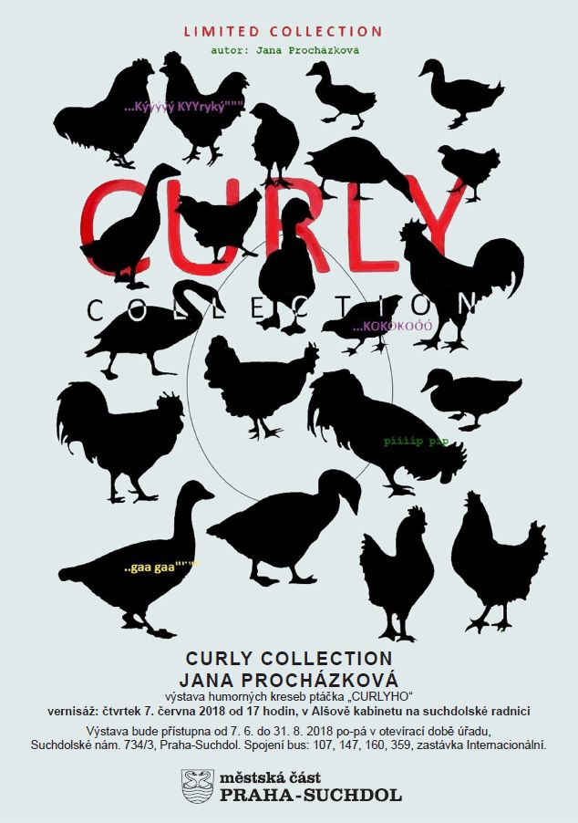 Plakát výstava Curly collection Procházková